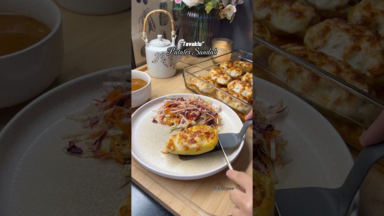 Hemen Tükendi ! Tavuklu Patates Sandalı | Nasıl Yapılır ? #shorts #recipe #yemektarifleri #trending