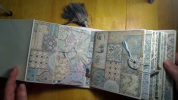 Stamperia Azulejos De Sueno mini album and extras.