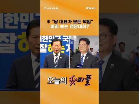 [핫피플] 宋 "당 대표가 모든 책임" 미리 보는 전당대회? #채널A #shorts #김진의돌직구쇼 #민주당 #정청래 #송영길 #책임 #전당대회