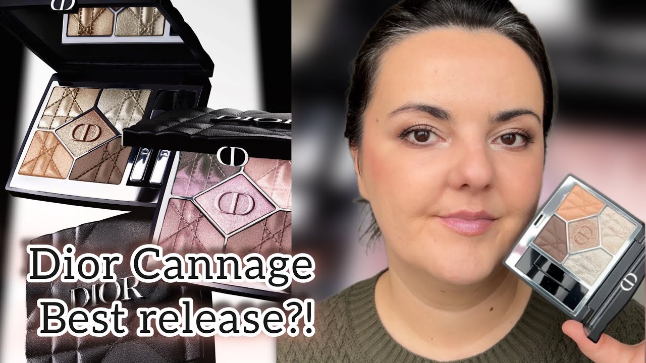Dior Cannage eyeshadow 2026/ Brown Brocart & Rose Moire makeup look