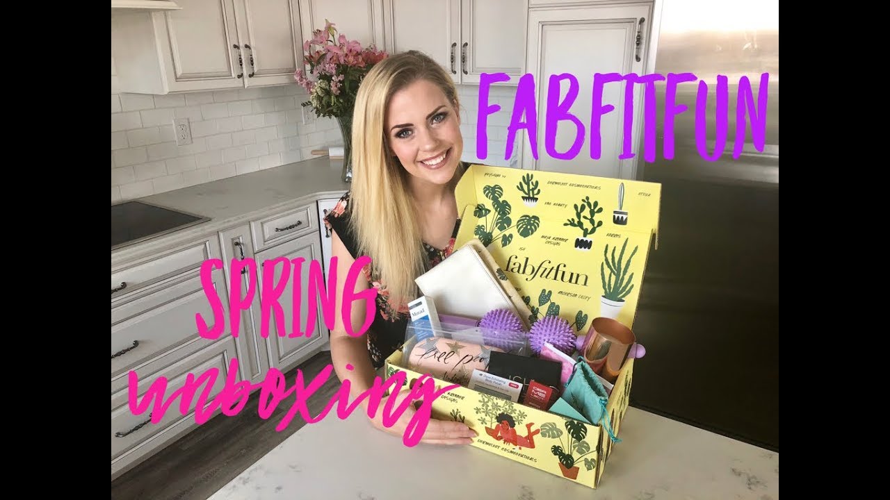 Fabfitfun Spring Box Unboxing Youtube