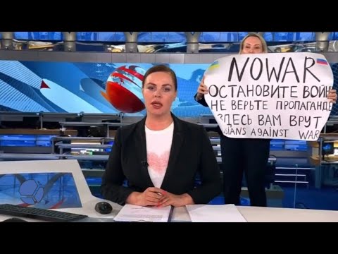 Марина Овсянникова: НЕТ ВОЙНЕ в эфире 1 канала!