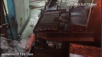 Automatic Induction heating system for bar end heating forging pressing