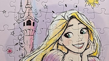 Disney Princess Rapunzel Tangled Jigsaw Puzzle for Kids 👸🧩