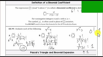 Lesson 11-B(1) - Factorial, Binomial Coefficient, Pascal
