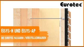 Eurotec Fassaden-/Verstellschrauben EiSYS -H und  EiSYS-AP