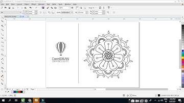 How to Make Line art Mandala Make in CorelDraw x7 |  Rangoli design kese banaye | #MDFCreative