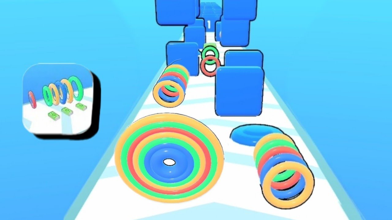 Hoop Stack Run 3D - All Levels Gameplay (iOS & Android) Part 15 - YouTube
