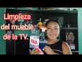 Limpieza del mueble de la Televisión