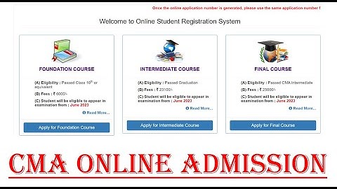 CMA Online Admission form kaise bhare|Dec2022 |June2023 |Syllabus2016 |Syllabus2022
