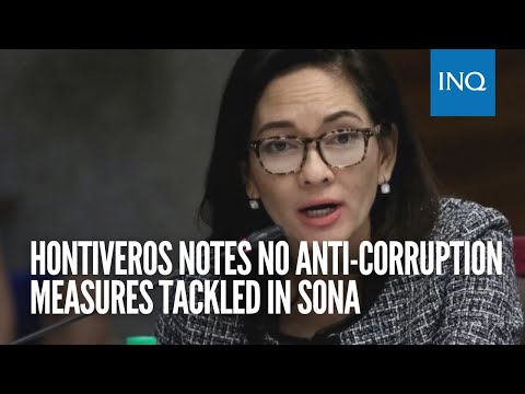 Hontiveros notes no anti-corruption measures tackled in Sona