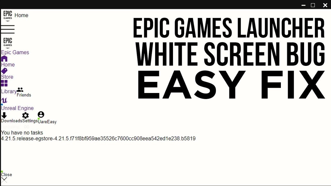 How To Fix Fortnite EpicGames White Screen Bug YouTube