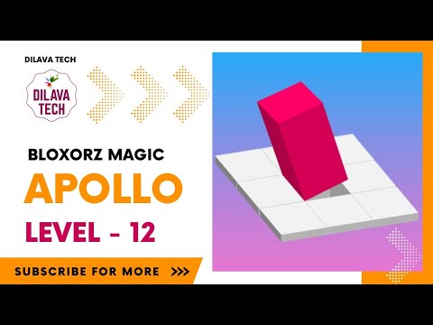 Bloxorz Magic - APOLLO Level - 12 | Bloxorz - Block And Hole | Gameplay | Walkthrough | Dilava Tech