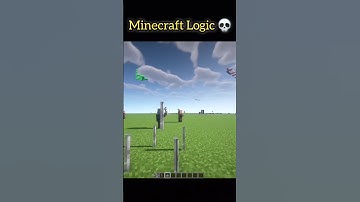 Minecraft Logic? 🤔💀 #minecraft #shorts #fyp #viral #logic #like #subscribe