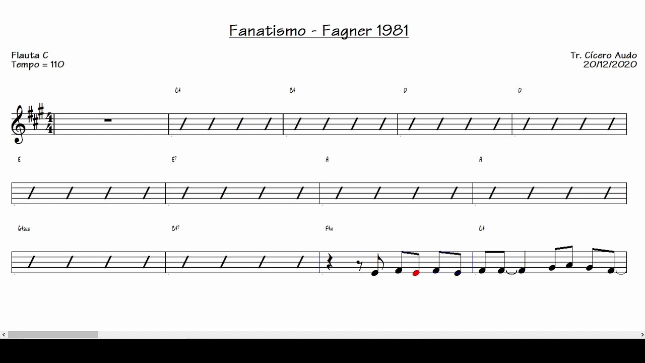 Fagner - Canteiros - Sheet Music For Trumpet