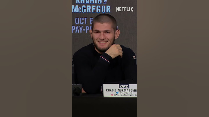 that notorious Conor vs Khabib press conference