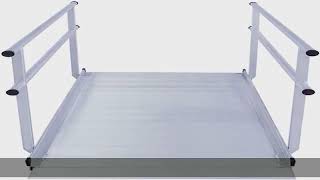 Silver Spring Aluminum Wheelchair Access Ramp with Handrails - 8' L