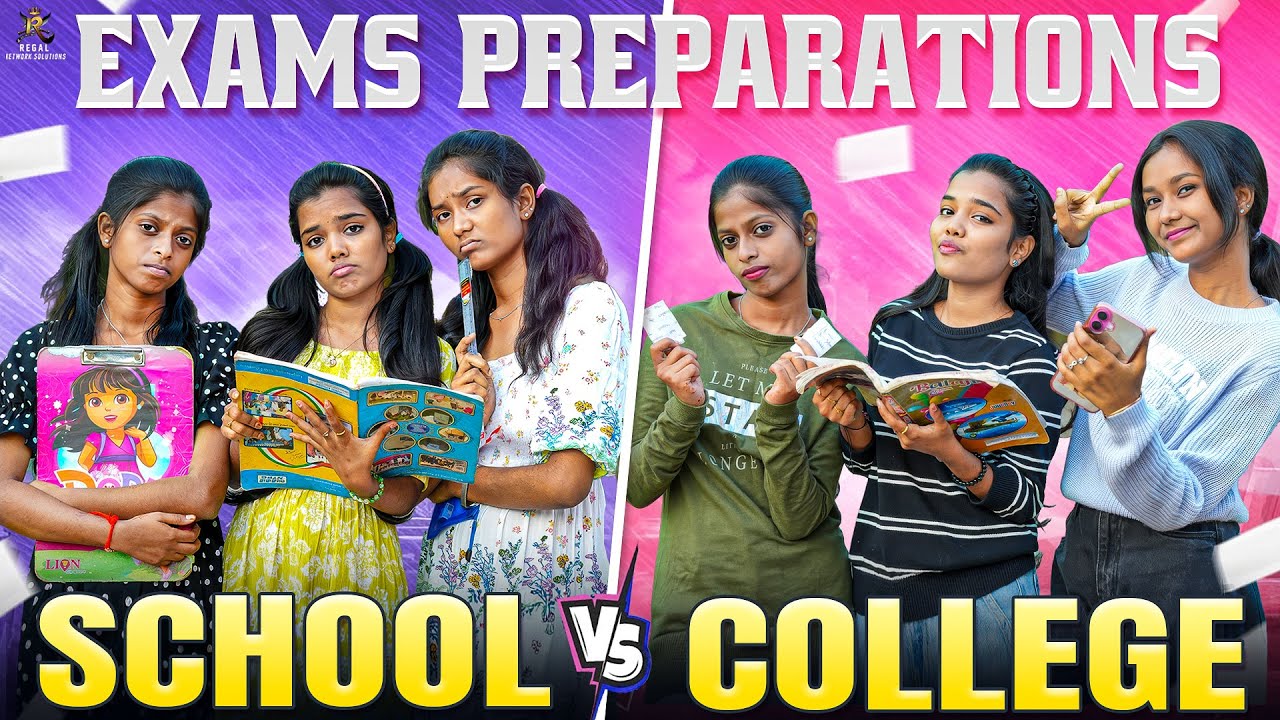 Exams School VS College 😂🤣 || Allari Aarathi Videos || Comedy Contents 
