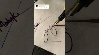 How to make sign letter M? #Mahek name signature style#calligraphy #viral