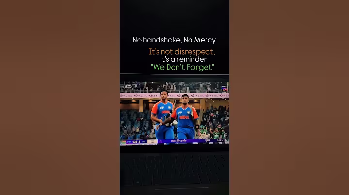 No Handshake in India vs Pakistan cricket Match 🇮🇳 #asiacup2025 #indiavspakistan #india #pakistan