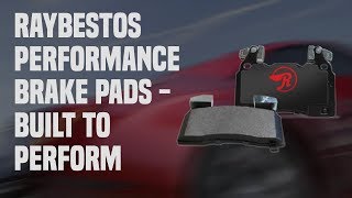 Raybestos Performance Brake Pads by Raybestos Brakes 2,088 views 4 years ago 1 minute, 31 seconds