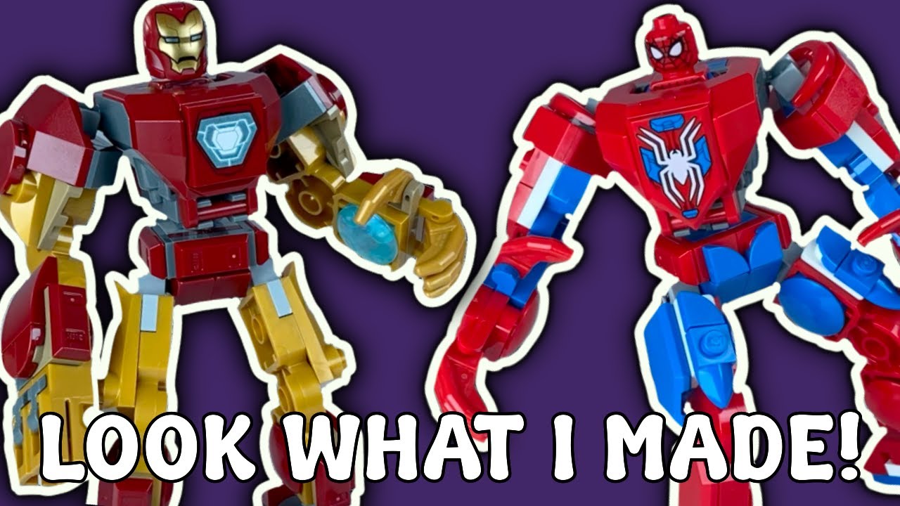 トマト様 Iron Man Mech and Spider-Man Mech | LEGO Marvel Mech Showdown Sets