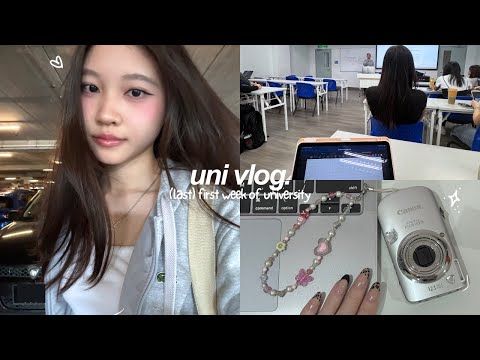 (last) first week of university vlog 🖇 : grwm, long lectures, waking up early, hanging w friends
