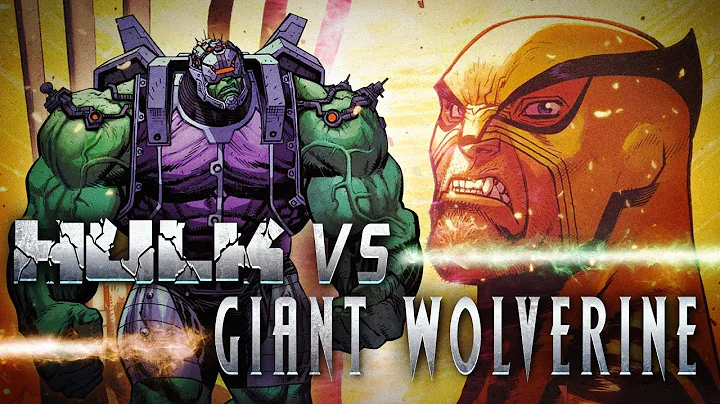 Hulk Fights A Giant Wolverine