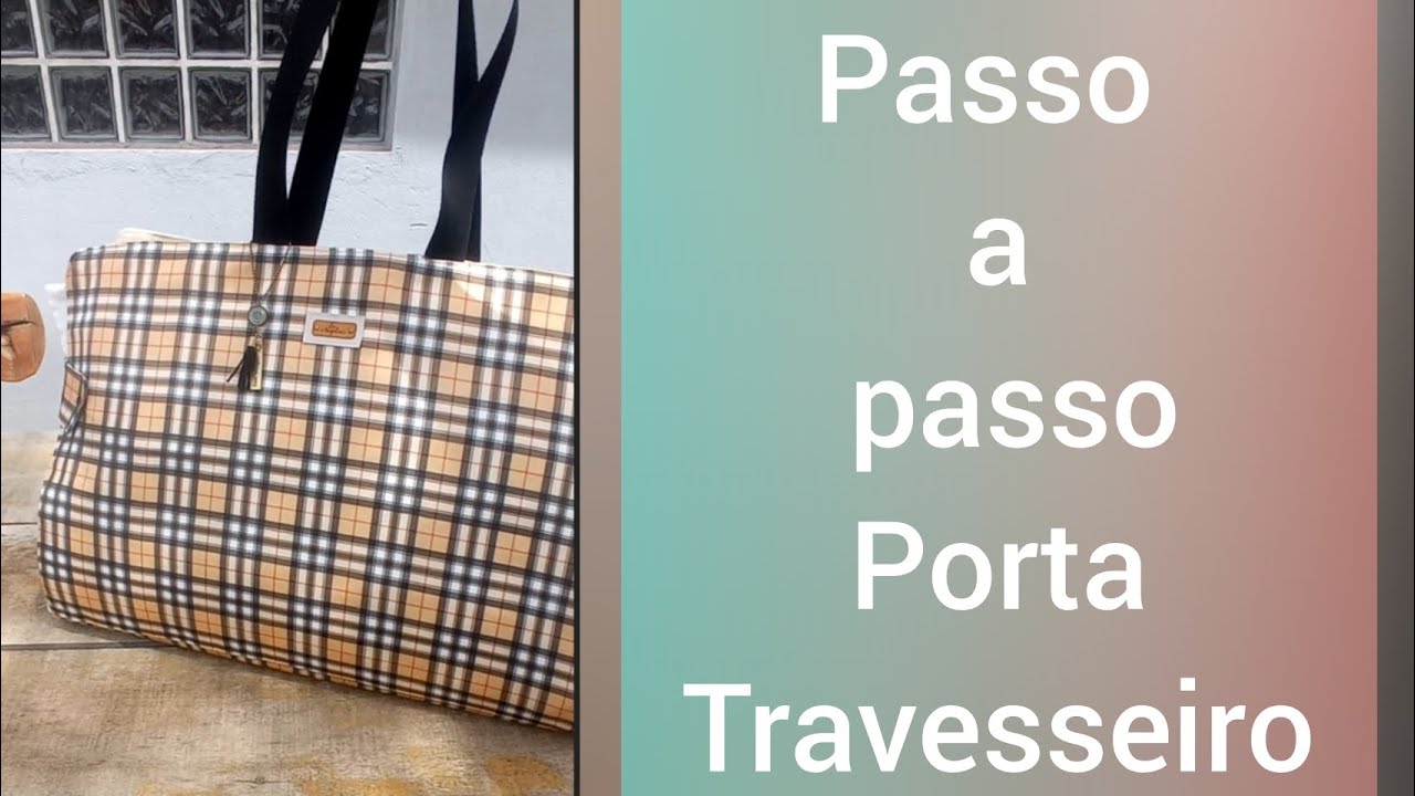 Passo a passo porta travesseiro para viagem! Muito fácil!