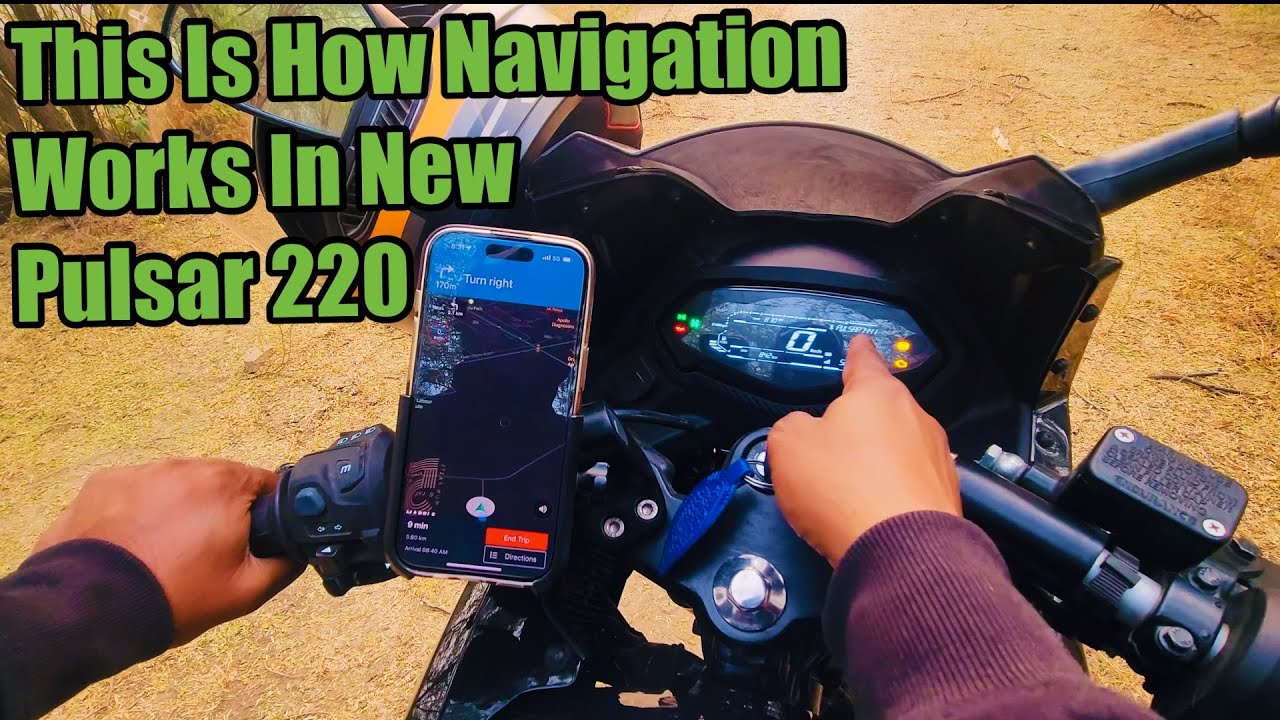 Как работает Bluetooth-навигация в новом Pulsar 220f? Пошаговая инструкция. Полная демонстрация.