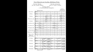 Franz Liszt - Festmarsch zur Goethe-Jubiläumfeier S.115 (score video)