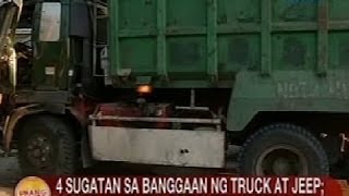 UB: 4 sugatan sa banggaan ng truck at jeep sa Quezon Avenue screenshot 5