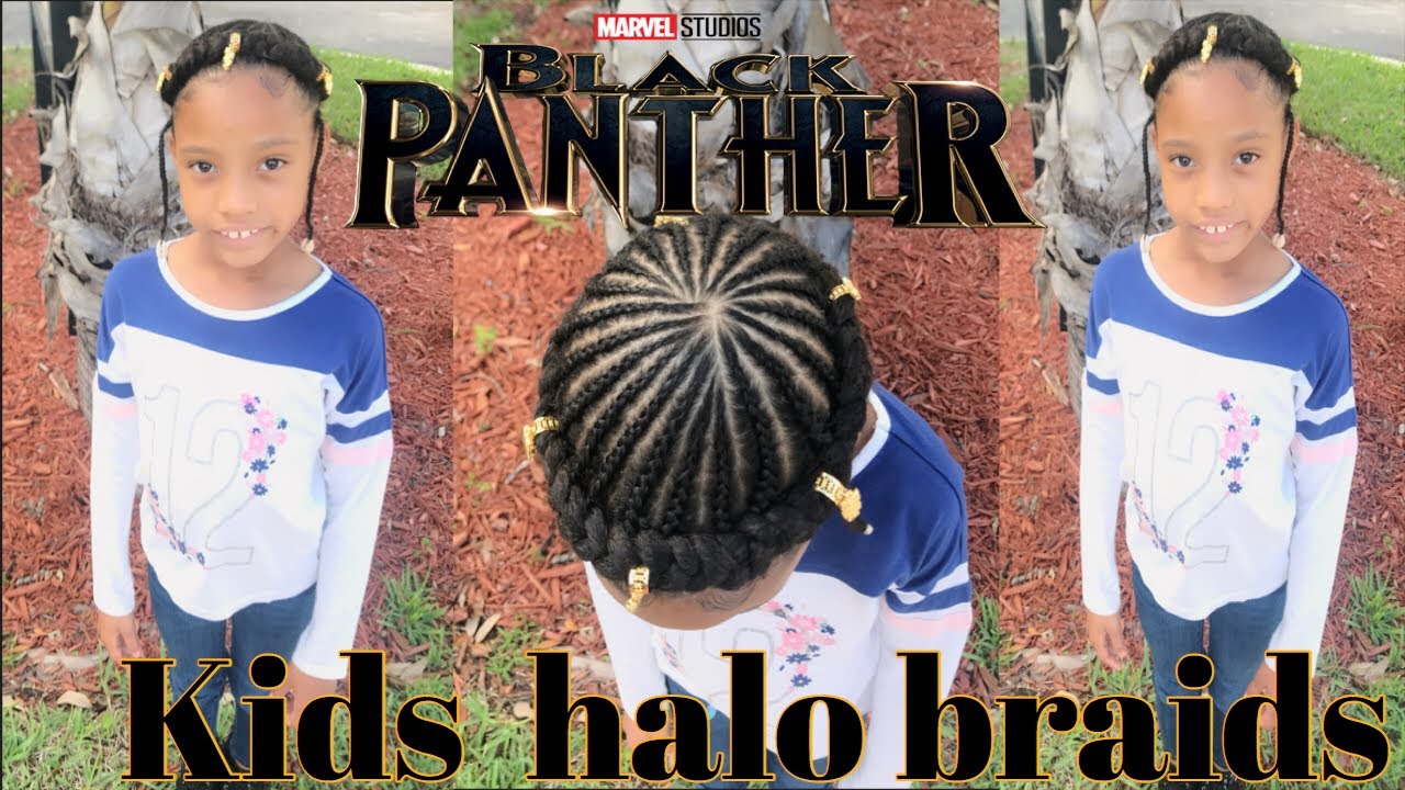 Black Panther Movie Premiere Featuring Kids Halo Braid Inspired