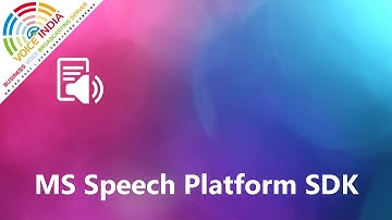 MS Speech Platform SDK | Voice India Broadcasting Software Installation