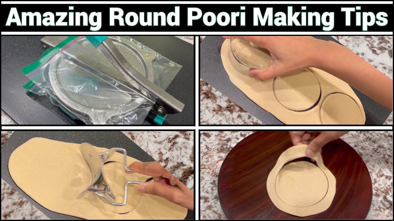 Amazing Poori (Puri) making tips for Round, Perfect and Faster ways | Time saver hacks 