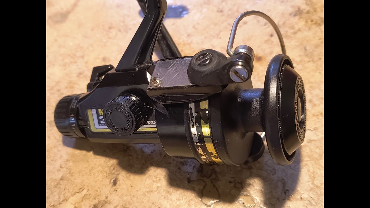 Ryobi MD 30. Stationärrolle mit Heckbremse, frühe 1980er Jahre. Wartung und Pflege. Zusammenbau