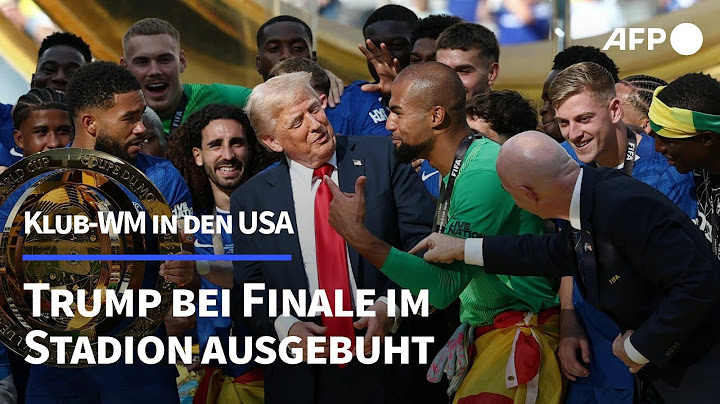 Buhrufe für US-Präsident Trump bei Klub-WM-Finale | AFP