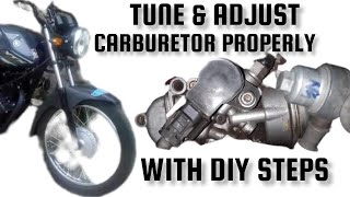 Tono ng carburador (carburetor tuning) air-fuel mixture adjustment screw ng YTX 125