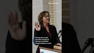 Lee County Florida commissioner Petrosky sworn in quietly, makes no public comment