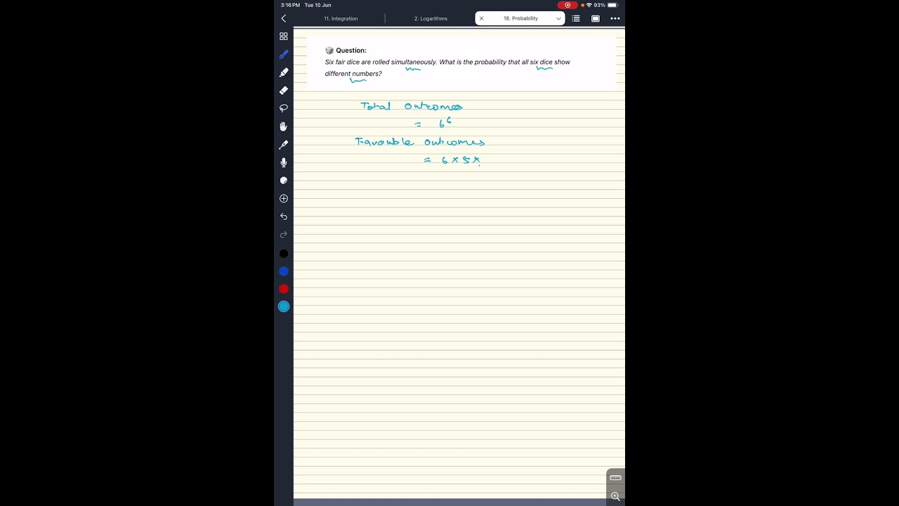 What Are the Odds? All 6 Dice Show Different Numbers! | 