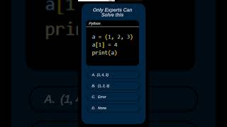 Only Coding Masters Can Solve This! 🔥 Write Your Answer in the Comments! python exercise #shorts