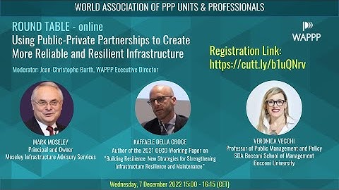 WAPPP Roundtable: Using Public-Private Partnerships to create more reliable and resilient infra