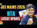 URGENT LIVE. JEE 2026 Dates are Out | NTA Latest Update | JEE Mains 2026