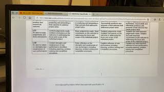 4. Assessment criteria for WB Individual Project
