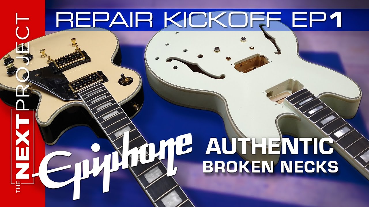 Authentic Les Paul & 335 Broken Neck Guitar Repair Ep1