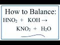 Balancing Chemical Equations Concepts