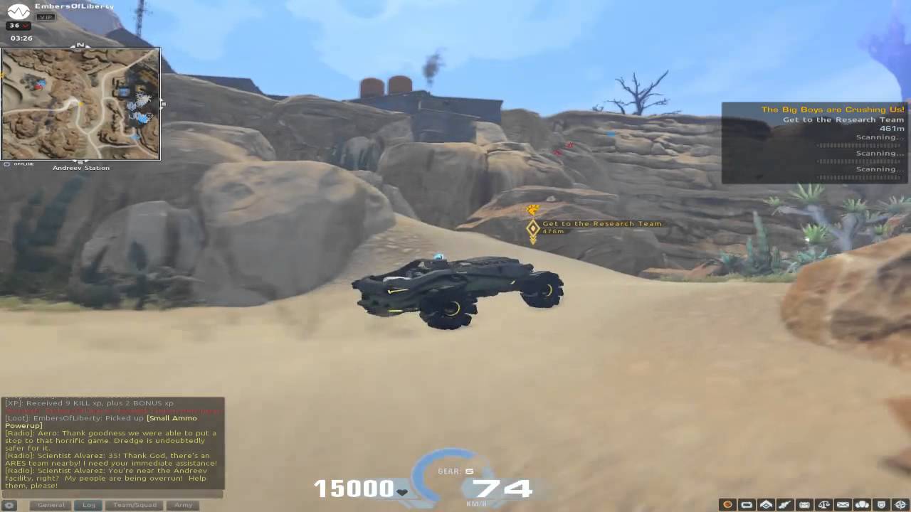 Firefall PvE ARES Jobs Astrek Reputation Andreev Station