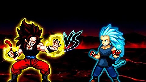 Xeno Goku V3 (all form) VS Vegito SSB V5 in Mugen