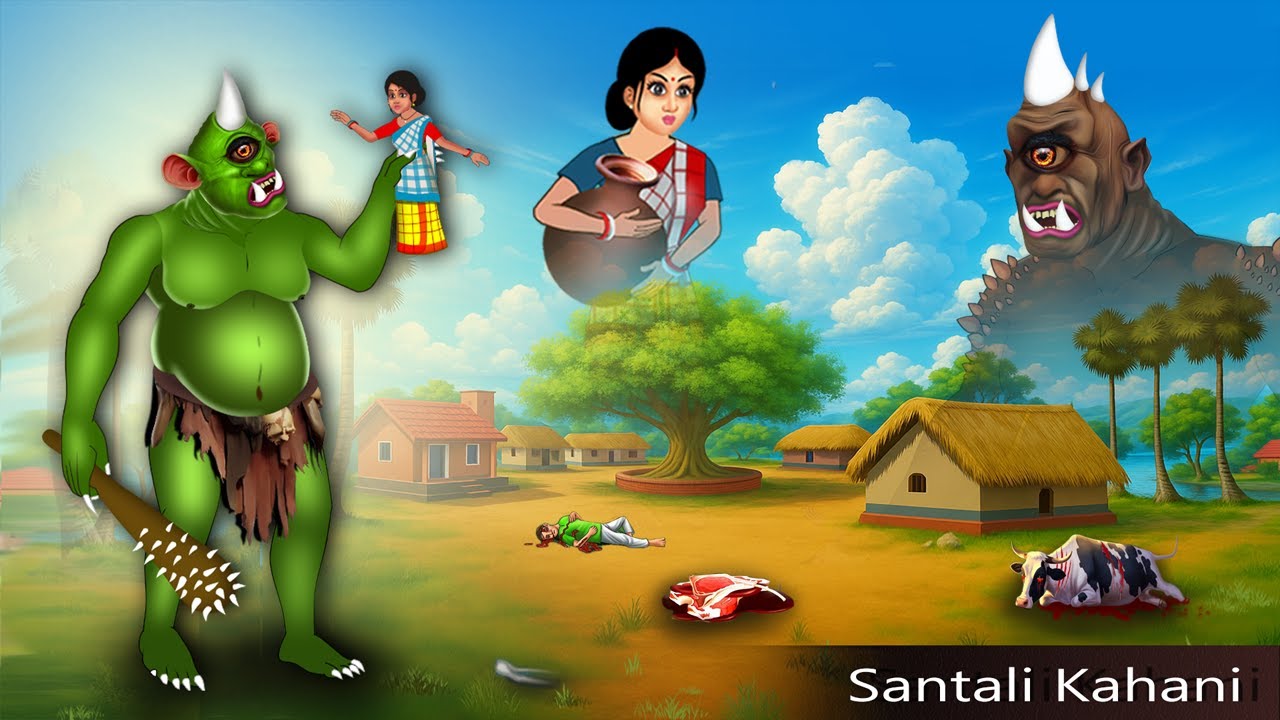 Danob A Jhalire Raj Hopon Ara | New Santali Cartoon Video  | Santali Cartoon | B2 Santhali Carto