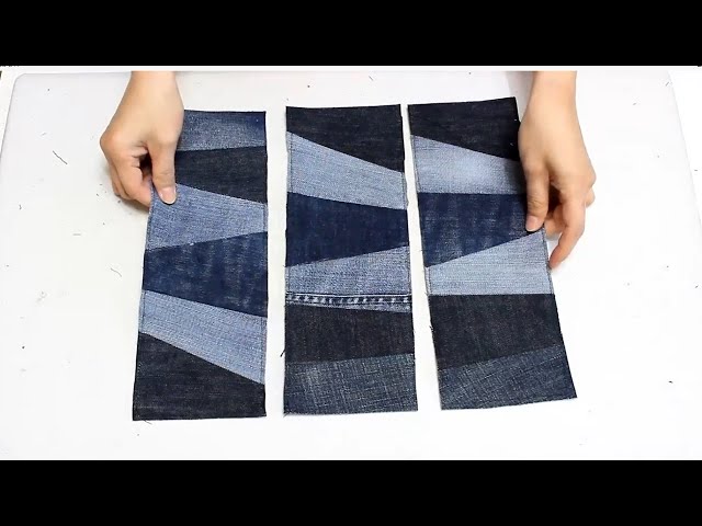 up cycling 30/upcycle/조각 배색 클러치 만들기/Making clutches with jeans/